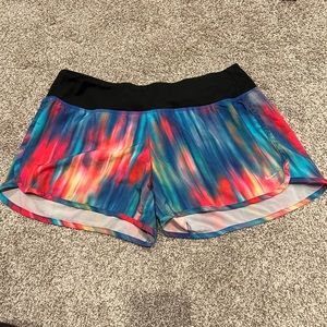 Rainbow tie dye Nike Running shorts